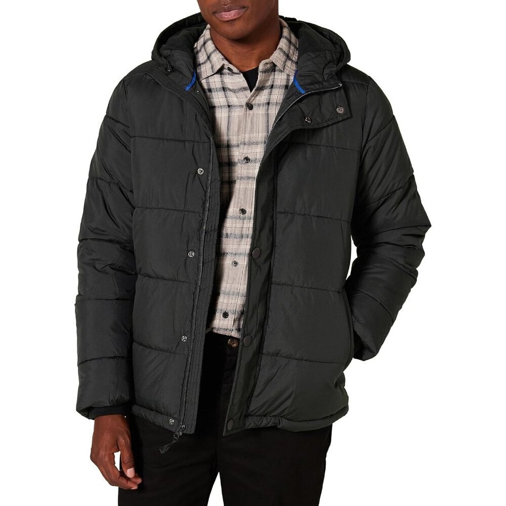 Mens Heavyweight Hooded Puffer Coat